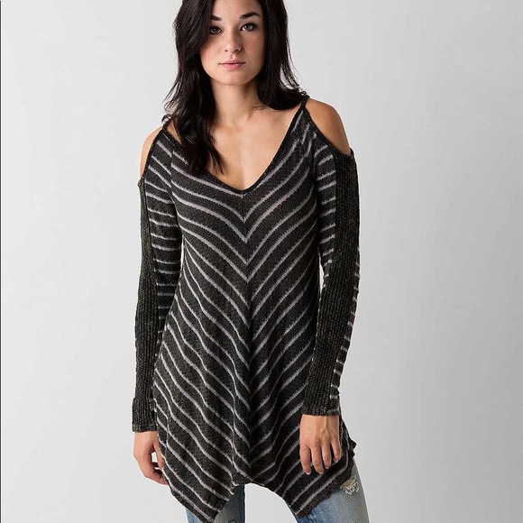 👽Striped Sweater Tunic - Picture 1 of 3